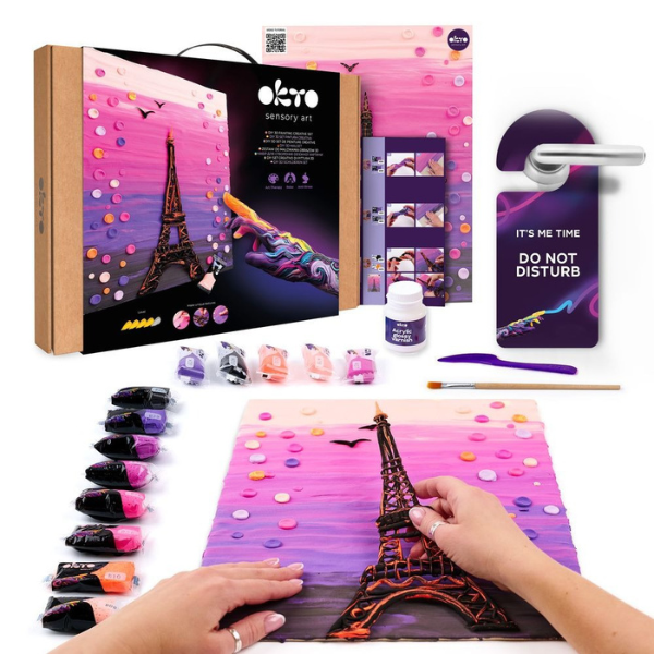 Tablou 3D cu plastilină aerată Air Clay 30×40 сm – Paris