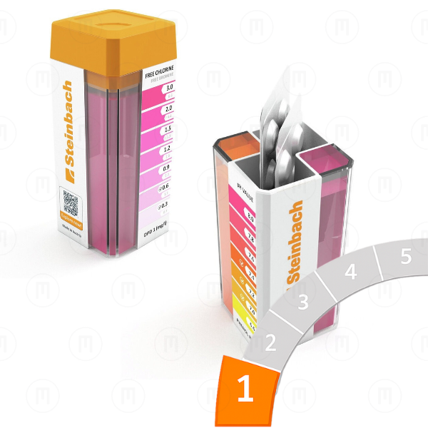 Set de testare a pH-ului și a clorului liber, 40 pastile Set de testare a pH-ului și a clorului liber, 40 pastile