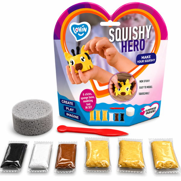 Set de plastilină aerată Air Clay „Squishy: Girafă”, 6 buc. a câte 5 g. Set de plastilină aerată Air Clay „Squishy: Girafă”, 6 buc. a câte 5 g.