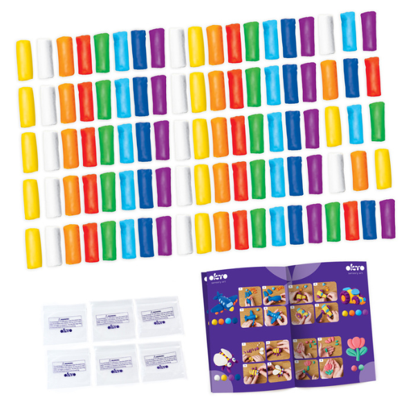 Set de plastilină pentru modelare Air Dough OKTO, 8 culori, 96 buc. Set de plastilină pentru modelare Air Dough OKTO, 8 culori, 96 buc.