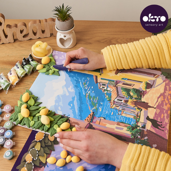 3D Pictură pe numere cu plastilină aerată Air Clay 30×40 сm – Lemon Weekend 3D Pictură pe numere cu plastilină aerată Air Clay 30×40 сm – Lemon Weekend