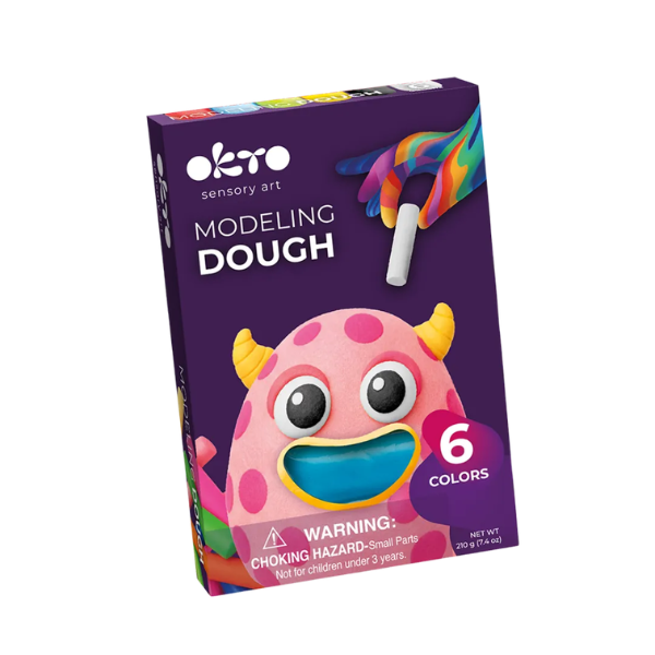 Set creativ cu plastilină aerată Air Clay OKTO, 6 buc × 6 g Set creativ cu plastilină aerată Air Clay OKTO, 6 buc × 6 g