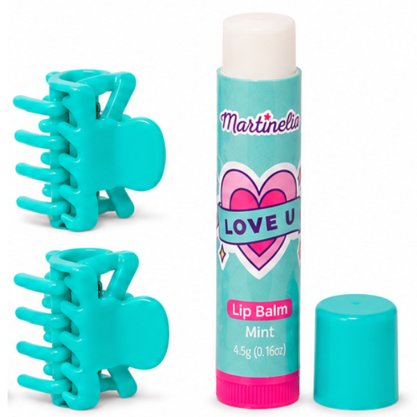 Martinelia set „Agrafe pentru păr și balsam de buze”, 3 modele Martinelia set „Agrafe pentru păr și balsam de buze”, 3 modele