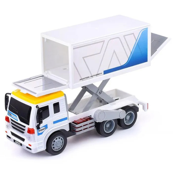 1:16 Vehicul de serviciu aeroportuar cu fricțiune (lumini /sunete) 1:16 Vehicul de serviciu aeroportuar cu fricțiune (lumini /sunete)