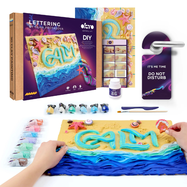 Tablou 3D cu plastilină aerată Air Clay 30×40 сm – CALM Tablou 3D cu plastilină aerată Air Clay 30×40 сm – CALM