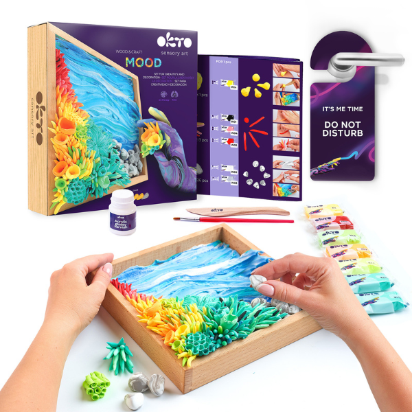 Set creativ DIY cu plastilină aerată Air Clay “Liniștea Oceanului” Set creativ DIY cu plastilină aerată Air Clay “Liniștea Oceanului”