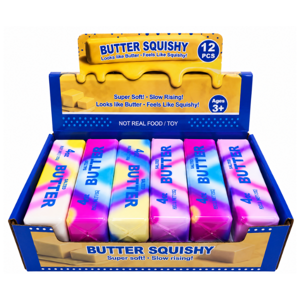 Jucărie antistres „Butter”, cu aromă de patiserie dulce, 14 cm Jucărie antistres „Butter”, cu aromă de patiserie dulce, 14 cm
