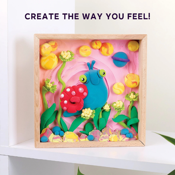 Set creativ DIY cu plastilină aerată Air Clay Lumi mici „Melc” Set creativ DIY cu plastilină aerată Air Clay Lumi mici „Melc”