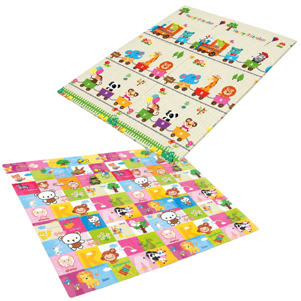 Covoras educativ cu 2 fete, impermeabil, cu animăluțe, 180 x 120 x 1 cm Covoras educativ cu 2 fete, impermeabil, cu animăluțe, 180 x 120 x 1 cm