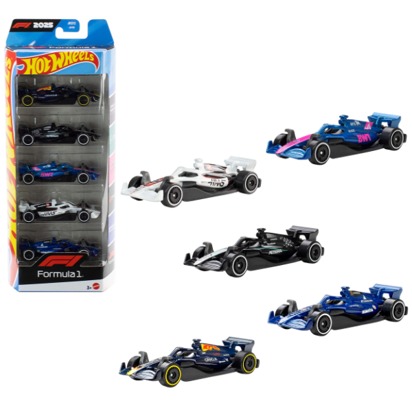 Hot Wheels 1:64 Набор из 5 коллекционных машинок «Formula 1» Hot Wheels 1:64 Набор из 5 коллекционных машинок «Formula 1»