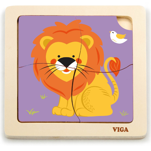 Set de puzzle-uri din lemn cu suport, 12 puzzle-uri Set de puzzle-uri din lemn cu suport, 12 puzzle-uri