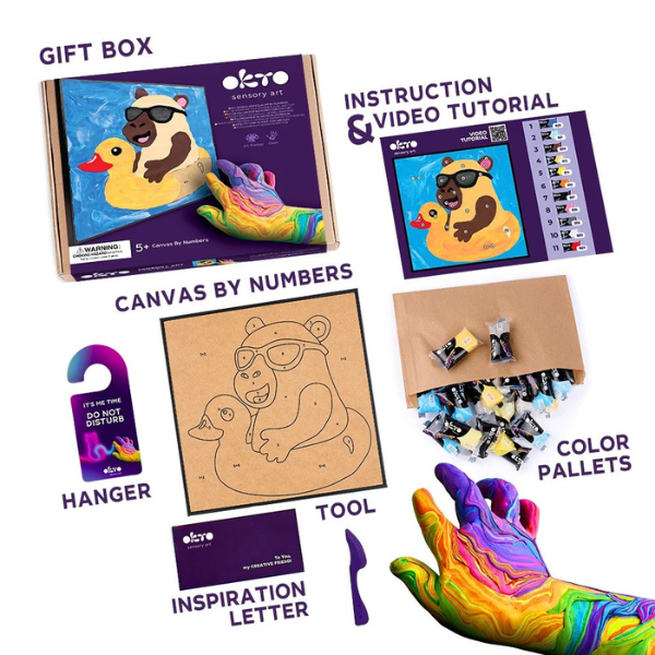 Pictură pe numere 3D cu plastilină aerată Air Clay 29×29 сm – Capibara Pictură pe numere 3D cu plastilină aerată Air Clay 29×29 сm – Capibara