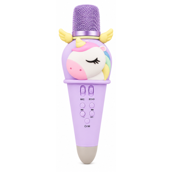 #01 Microfon karaoke pentru copii „Unicorn”, 21 cm, 3 culori #01 Microfon karaoke pentru copii „Unicorn”, 21 cm, 3 culori