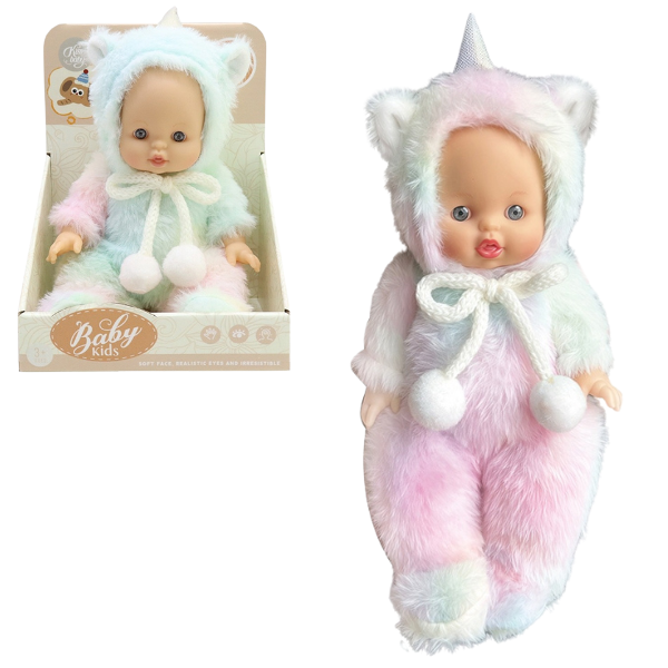 #01 Bebeluș în costum de unicorn, 22 cm