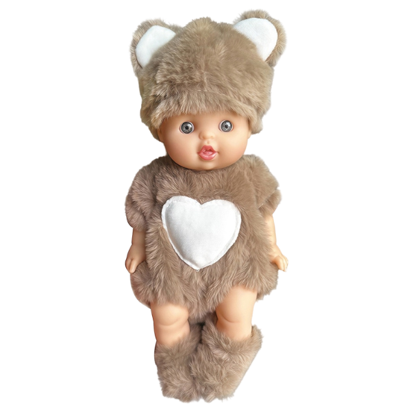 #01 Bebeluș în costum de ursuleț, 22 cm #01 Bebeluș în costum de ursuleț, 22 cm