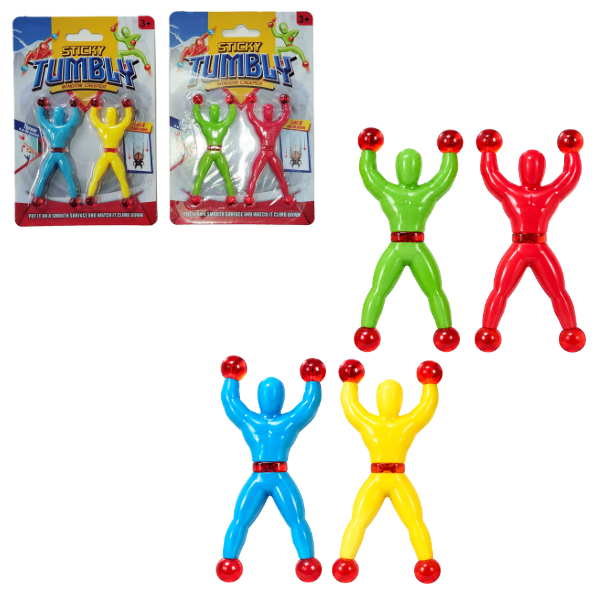 #01 Figurine lipicioase „Acrobați” pentru geam, 2 buc.