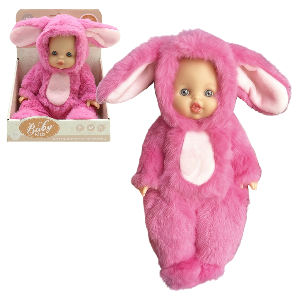 #01 Bebeluș în costum de iepuraș, 22 cm