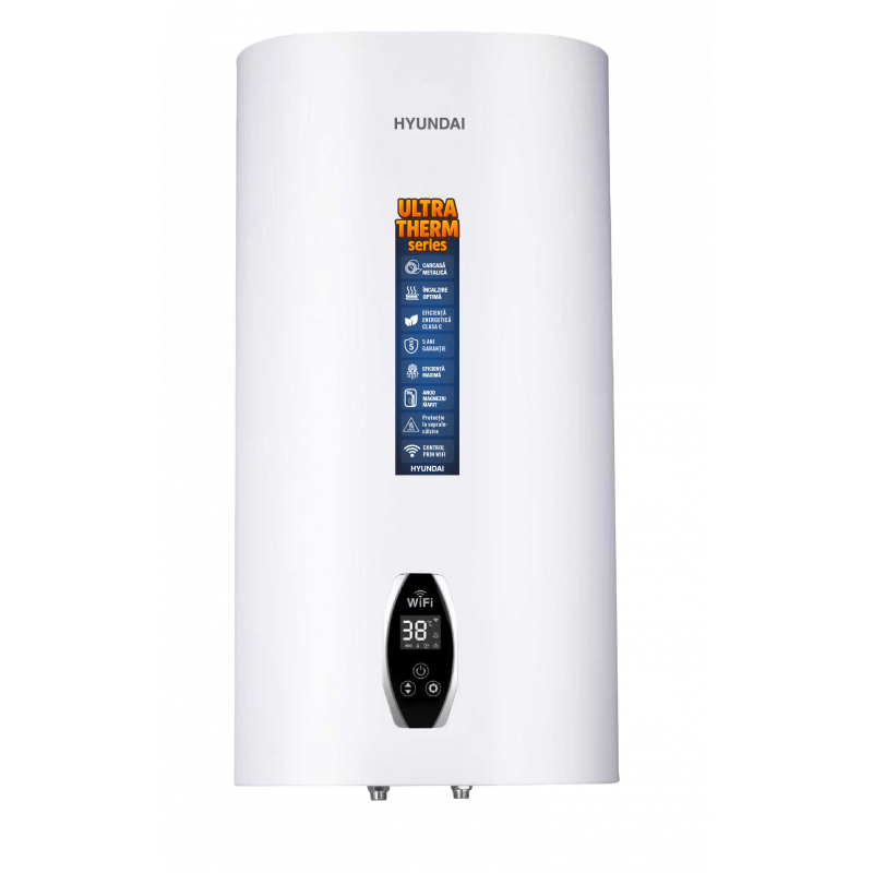 Boiler Hyundai, 50 L, vertical, plat, WI FI 2000 W, HYWH-YLW50 Boiler Hyundai, 50 L, vertical, plat, WI FI 2000 W, HYWH-YLW50