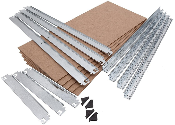 Raft metalic de depozitare Nex Budget 2200x1100x400 mm, 5 rafturi MDF, galvanizat Raft metalic de depozitare Nex Budget 2200x1100x400 mm, 5 rafturi MDF, galvanizat