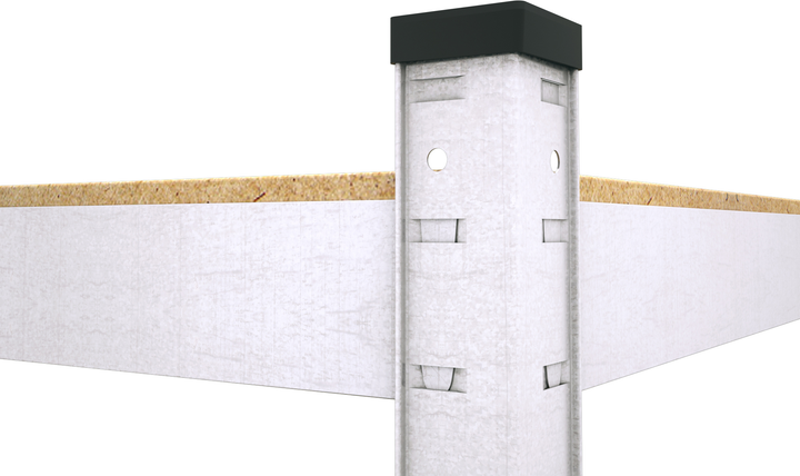 Raft metalic de depozitare Nex Budget 2200x1100x400 mm, 5 rafturi MDF, galvanizat Raft metalic de depozitare Nex Budget 2200x1100x400 mm, 5 rafturi MDF, galvanizat