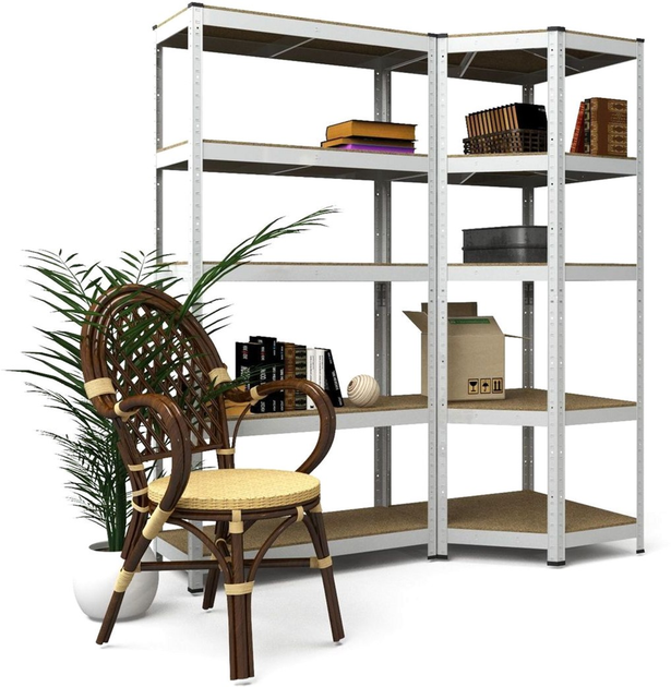 Raft metalic de depozitare Nex Budget 1800x900x400x705 mm, 5 rafturi MDF, colț, galvanizat Raft metalic de depozitare Nex Budget 1800x900x400x705 mm, 5 rafturi MDF, colț, galvanizat