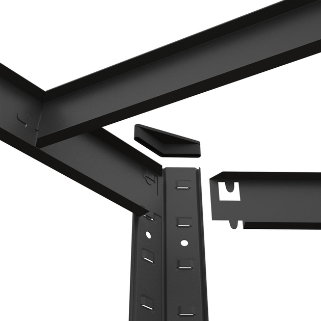 Raft metalic de depozitare Nex Budget 1800x700x400x425 mm, 5 rafturi MDF, colt, Antracit Raft metalic de depozitare Nex Budget 1800x700x400x425 mm, 5 rafturi MDF, colt, Antracit
