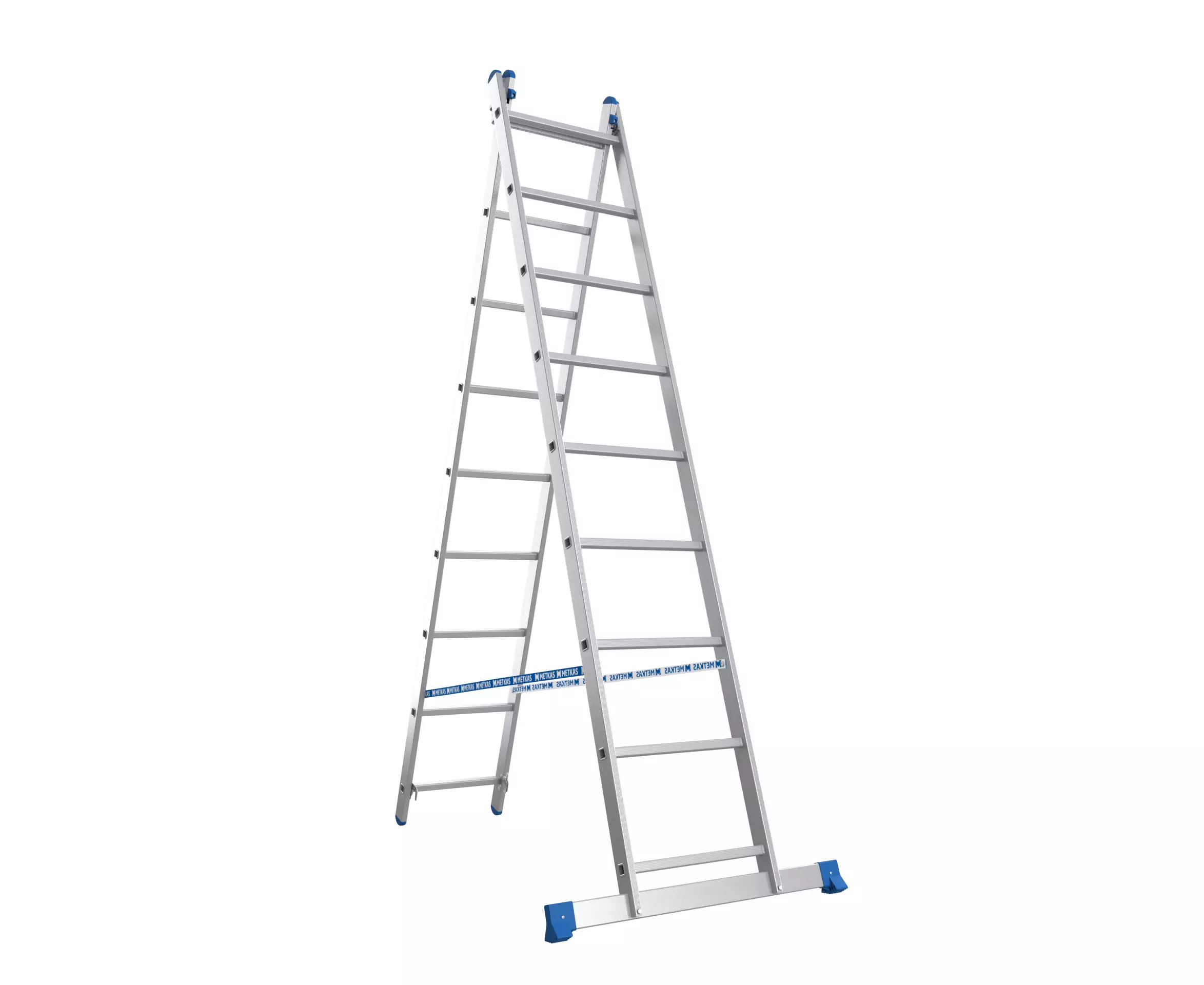 Scara Nex Home din aluminiu cu doua sectiuni 2x9 (3,65m) Scara Nex Home din aluminiu cu doua sectiuni 2x9 (3,65m)