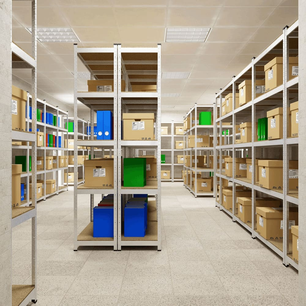 Стеллаж для хранения Nex Standard 2400x1200x500 мм, 5 полок МДФ, оцинкованный Стеллаж для хранения Nex Standard 2400x1200x500 мм, 5 полок МДФ, оцинкованный