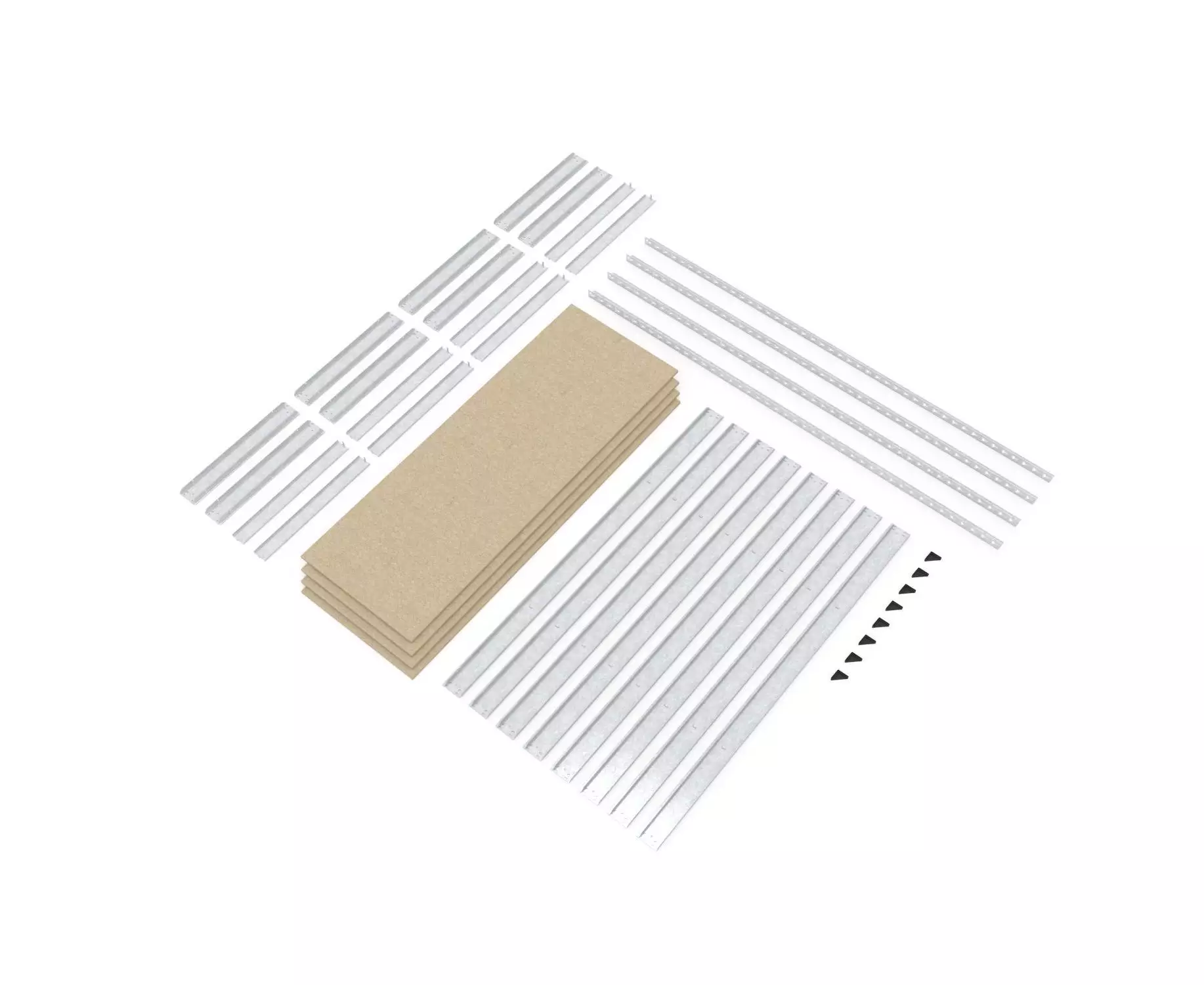 Металлический стеллаж для хранения Nex Titan 1800x1200x600 мм, 4 полки МДФ, оцинкованный Металлический стеллаж для хранения Nex Titan 1800x1200x600 мм, 4 полки МДФ, оцинкованный
