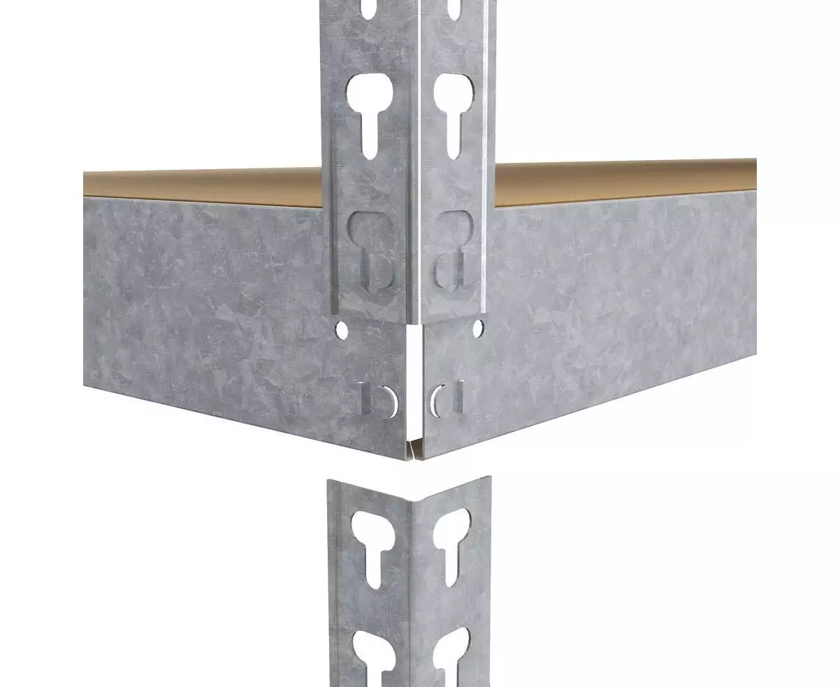Raft metalic de depozitare Nex Titan 2160x1200x600 mm, 5 rafturi MDF, galvanizat Raft metalic de depozitare Nex Titan 2160x1200x600 mm, 5 rafturi MDF, galvanizat