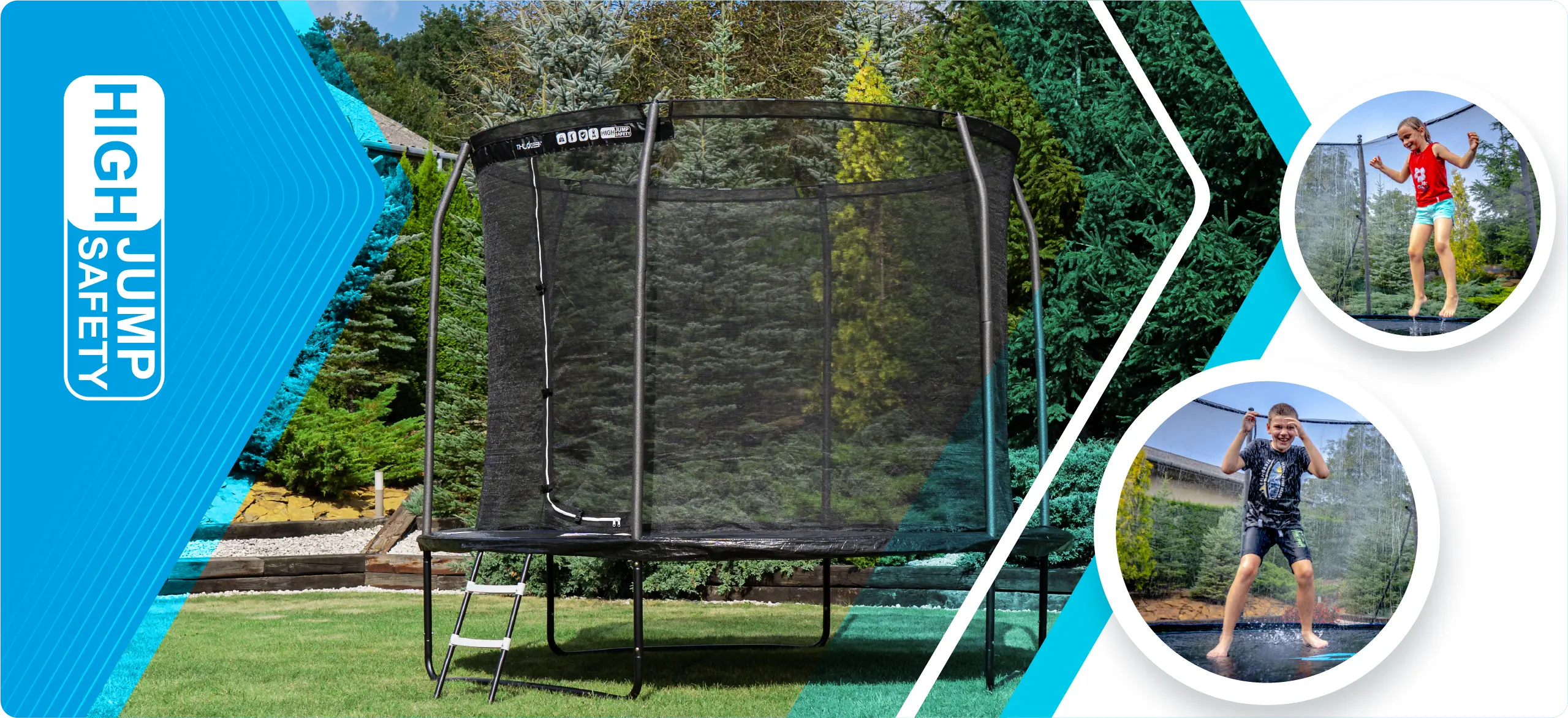 Детский садовый батут THUNDER Inside Elite 10FT (305 см) Черный Детский садовый батут THUNDER Inside Elite 10FT (305 см) Черный