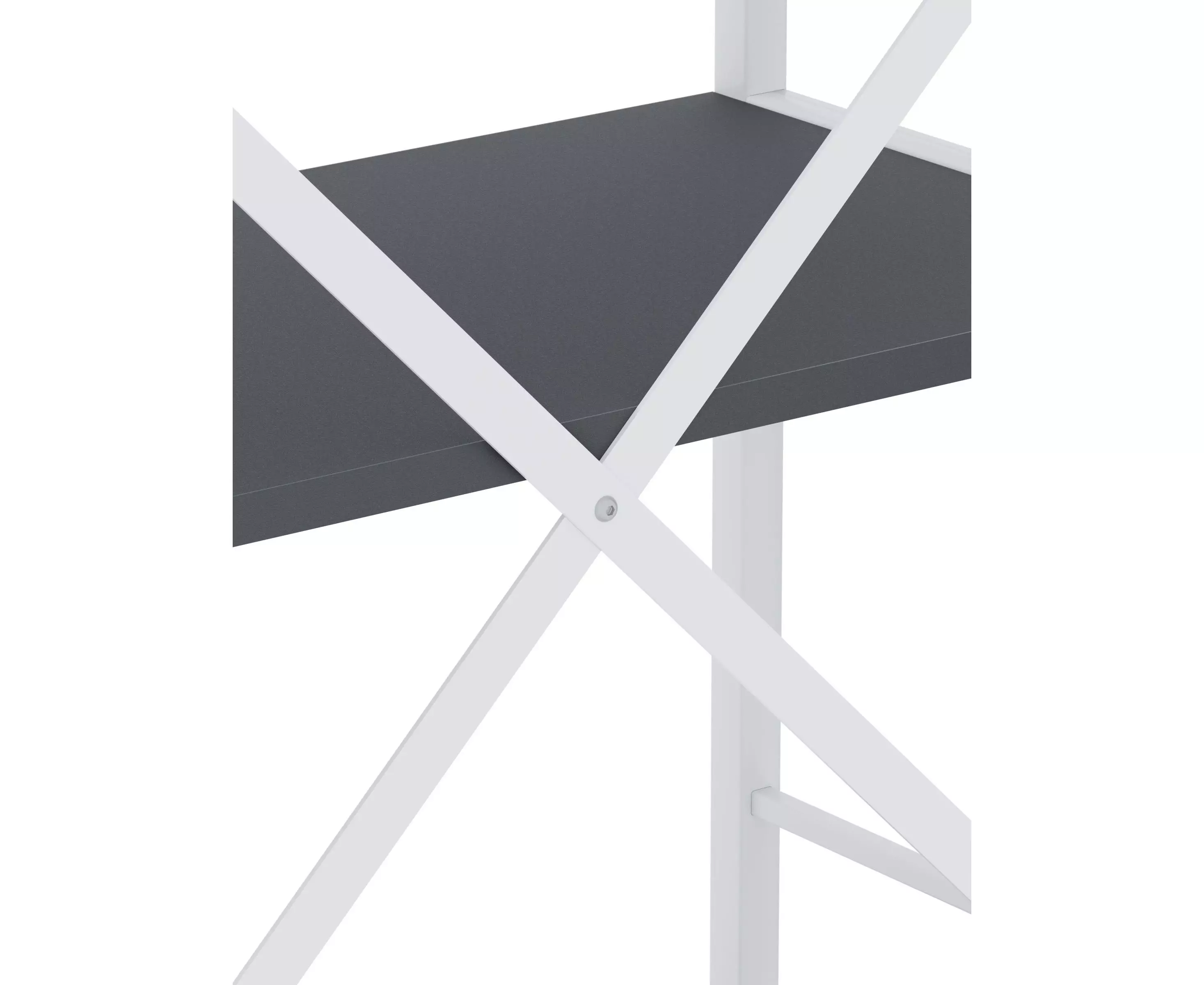 Стеллаж Nex Loft 900x800x400 мм, 3 полки, ЛДСП, Белый/Антрацит Стеллаж Nex Loft 900x800x400 мм, 3 полки, ЛДСП, Белый/Антрацит