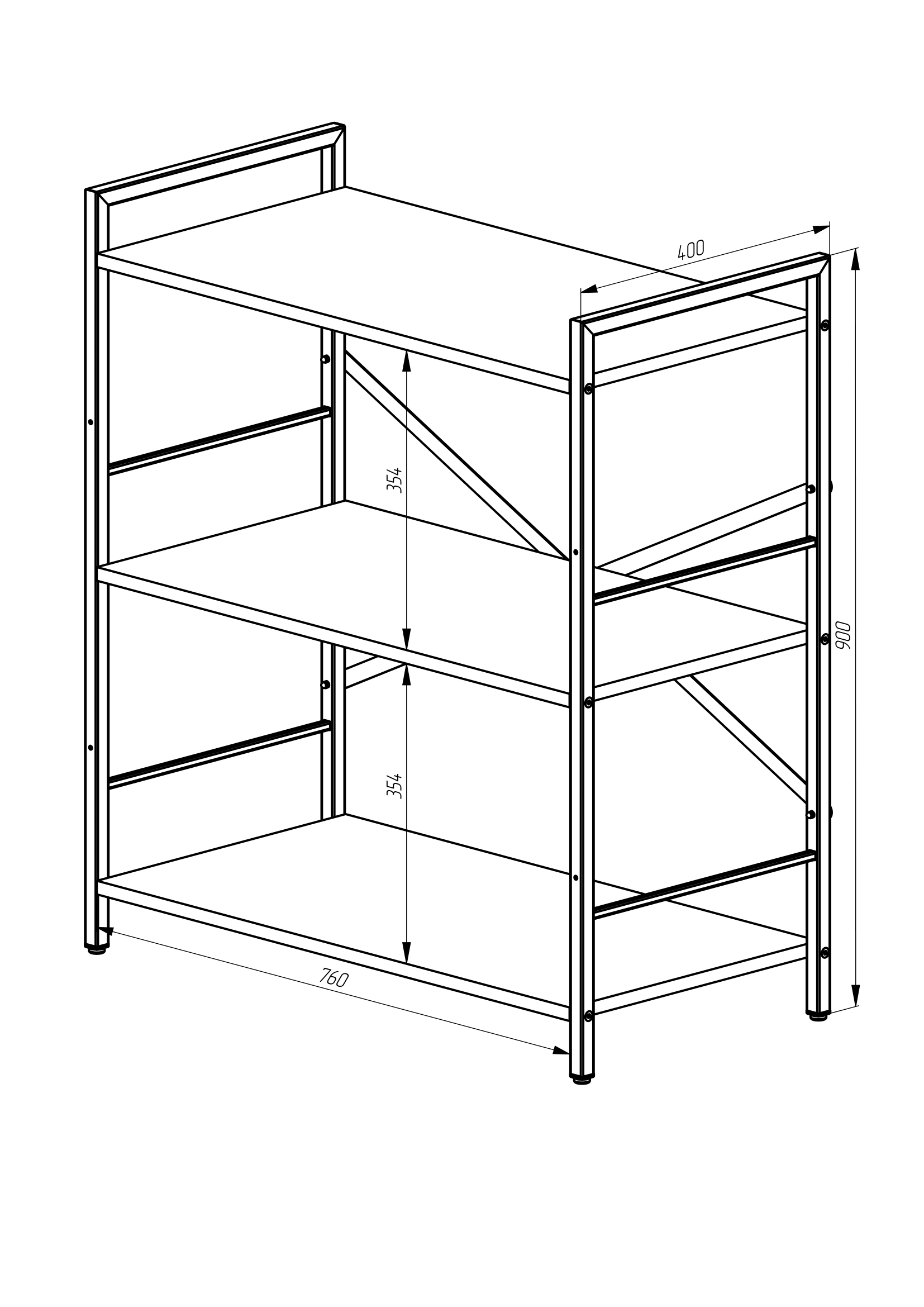 Стеллаж Nex Loft 900x800x400 мм, 3 полки, ЛДСП, Белый/Антрацит Стеллаж Nex Loft 900x800x400 мм, 3 полки, ЛДСП, Белый/Антрацит