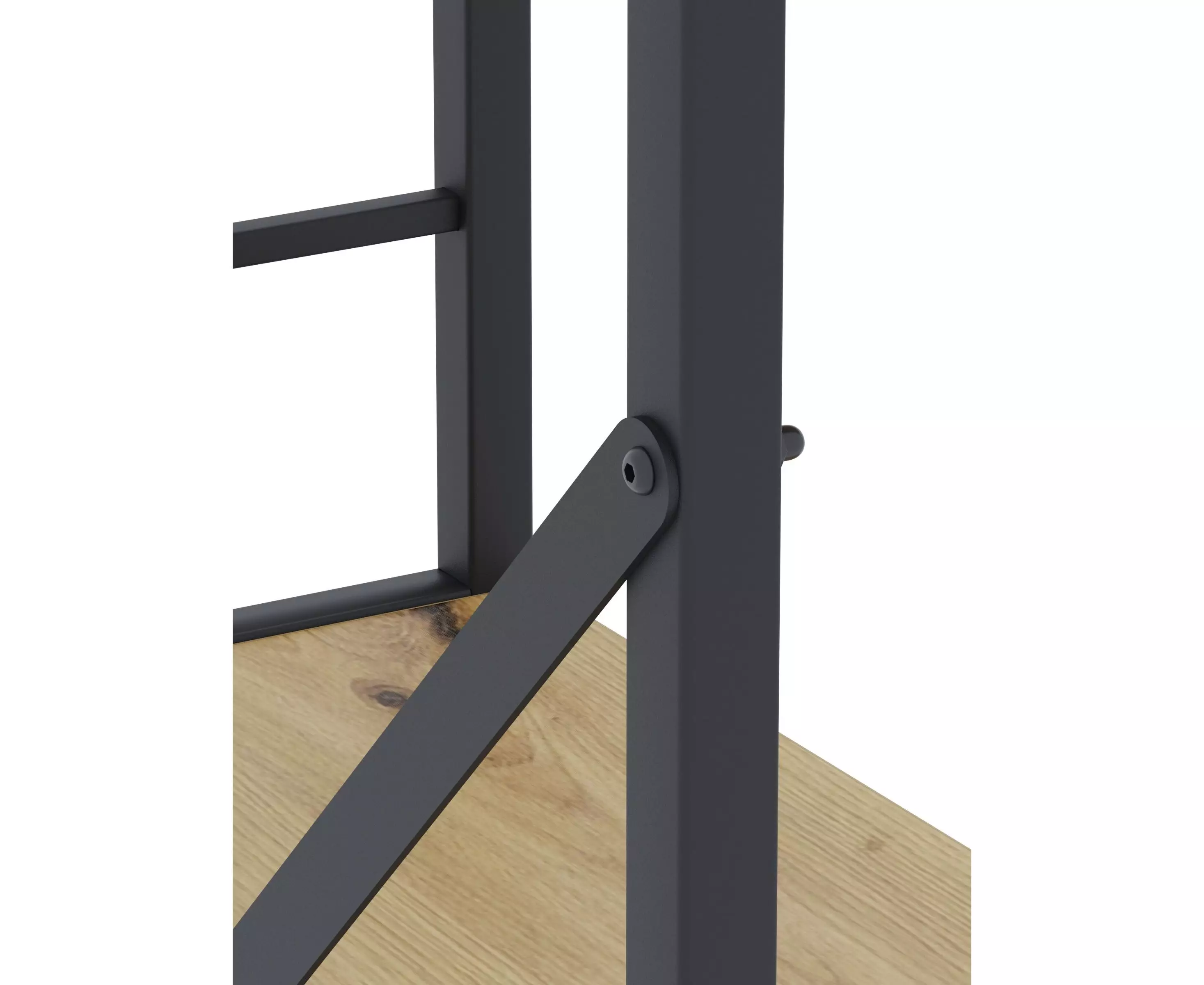 Стеллаж Nex Loft 900x800x400 мм, 3 полки, ЛДСП, Антрацит / Дуб Артизан Стеллаж Nex Loft 900x800x400 мм, 3 полки, ЛДСП, Антрацит / Дуб Артизан