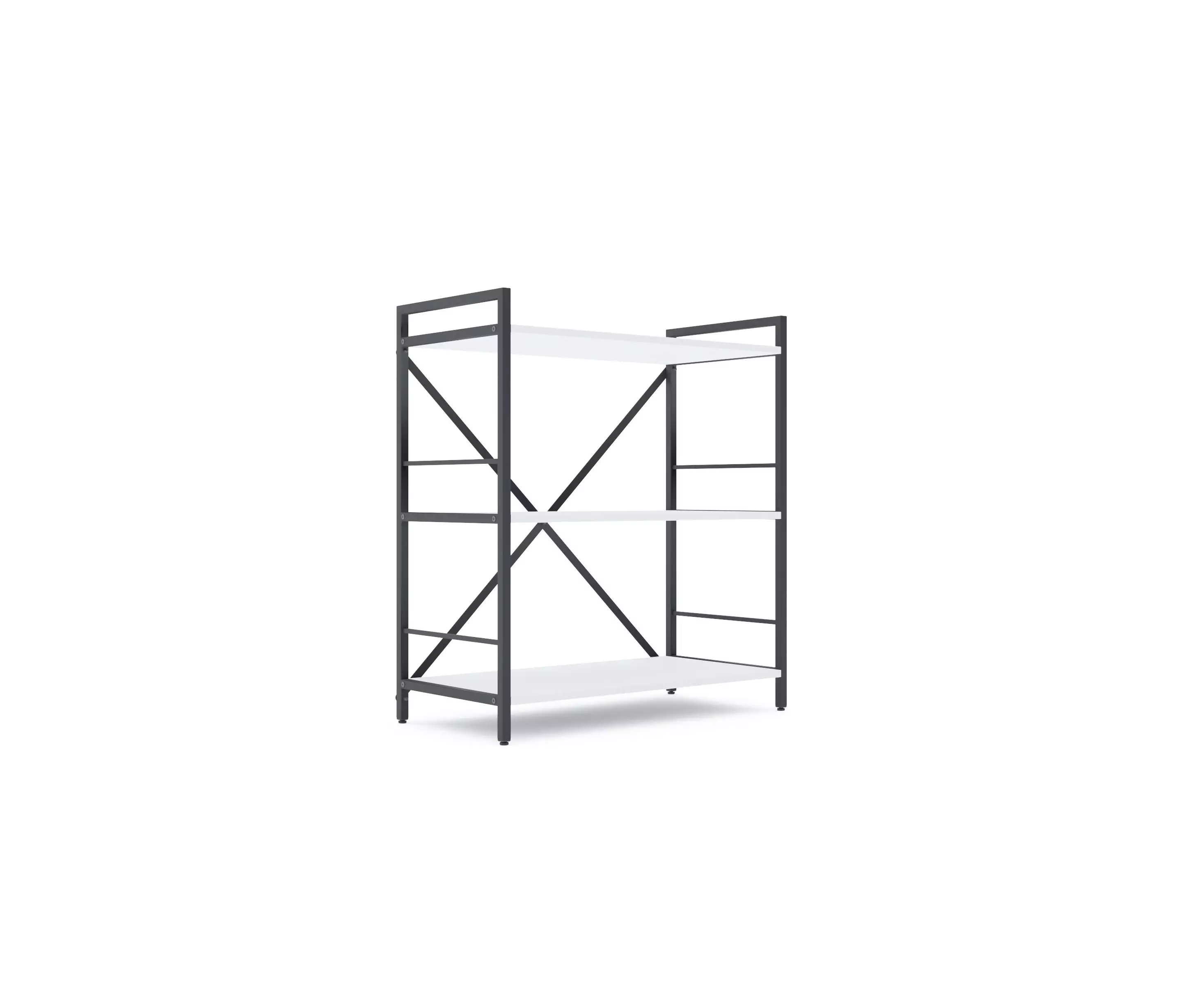 Raft metalic Nex Loft 900x800x400 mm, 3 rafturi, PAL, Anthracite/ White snow Raft metalic Nex Loft 900x800x400 mm, 3 rafturi, PAL, Anthracite/ White snow
