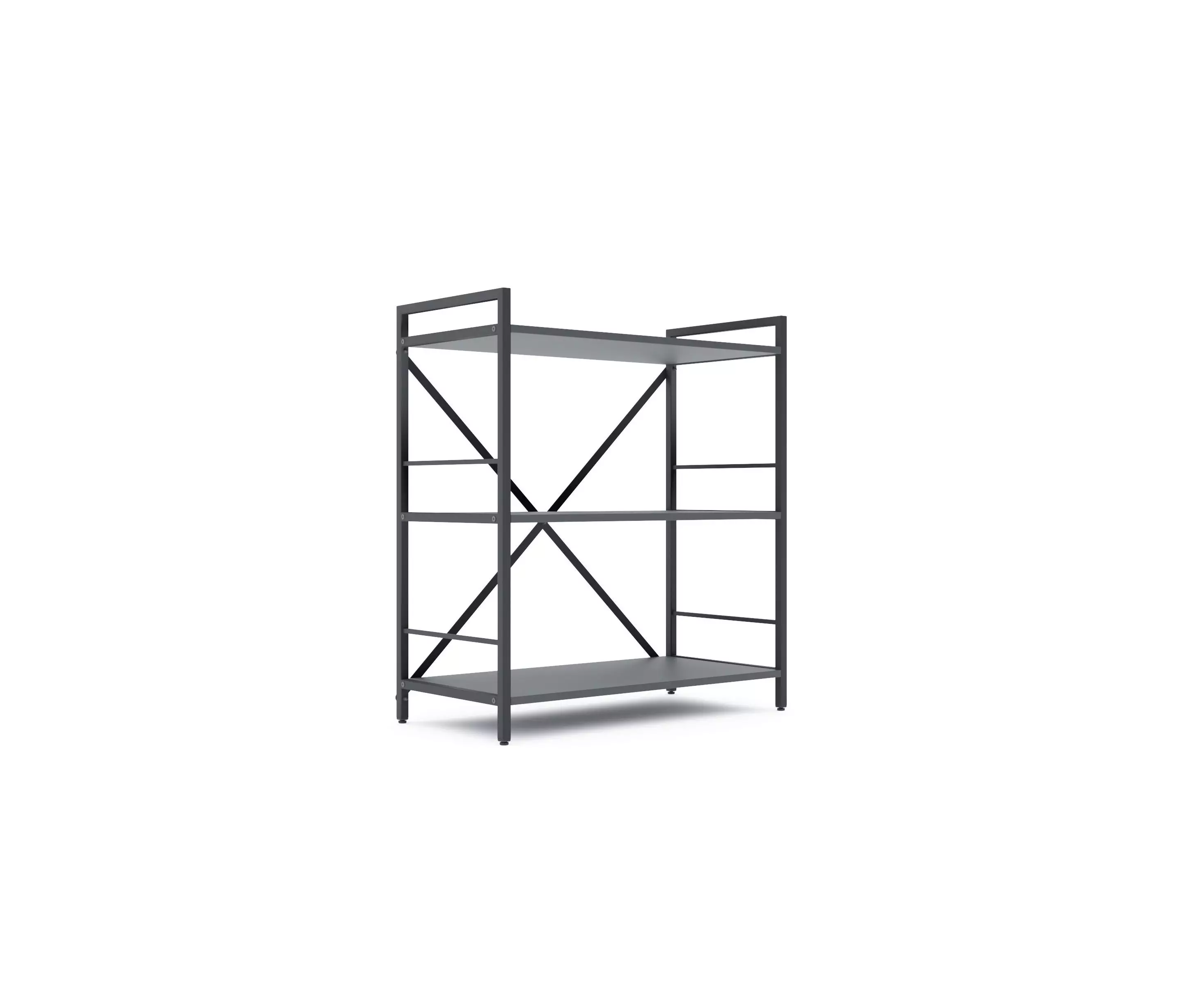 Cтеллаж Nex Loft 900x800x400 мм, 3 полки, ЛДСП, Антрацит/ Антрацит Cтеллаж Nex Loft 900x800x400 мм, 3 полки, ЛДСП, Антрацит/ Антрацит