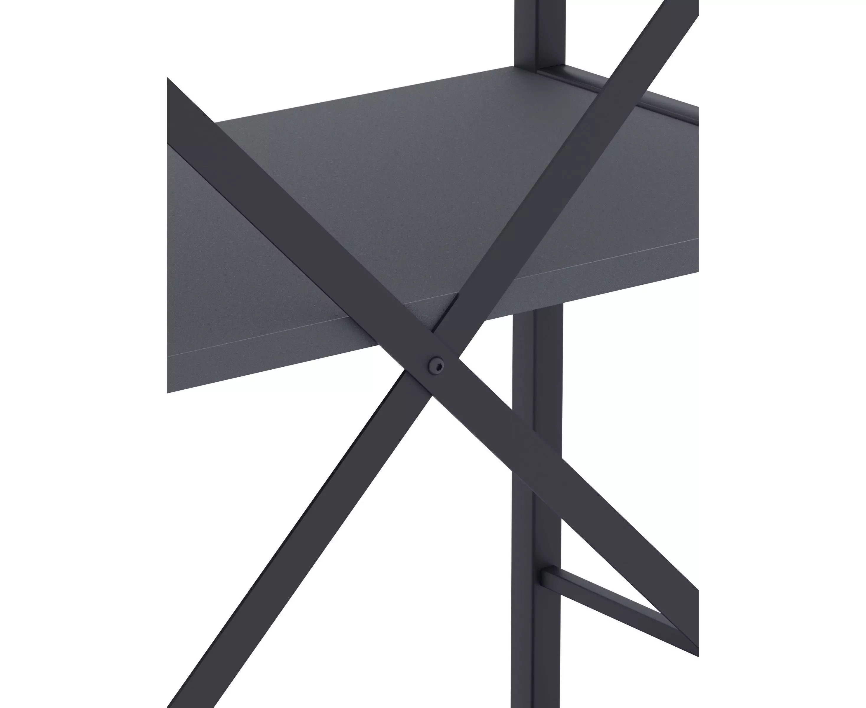 Cтеллаж Nex Loft 900x800x400 мм, 3 полки, ЛДСП, Антрацит/ Антрацит Cтеллаж Nex Loft 900x800x400 мм, 3 полки, ЛДСП, Антрацит/ Антрацит
