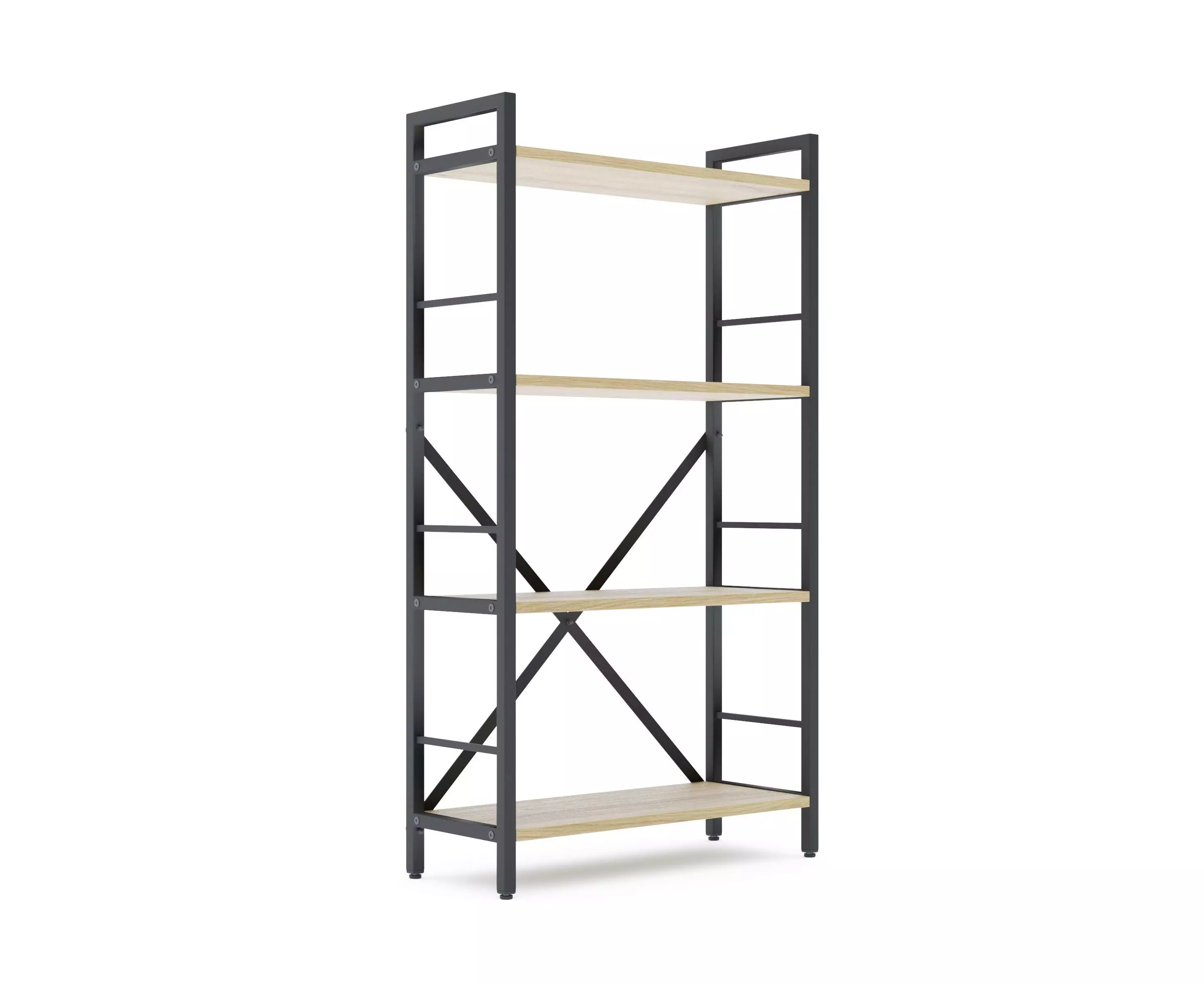Raft metalic Nex Loft 1100x600x240 mm, 4 rafturi, PAL, Anthracite/ Oak Artisan Raft metalic Nex Loft 1100x600x240 mm, 4 rafturi, PAL, Anthracite/ Oak Artisan
