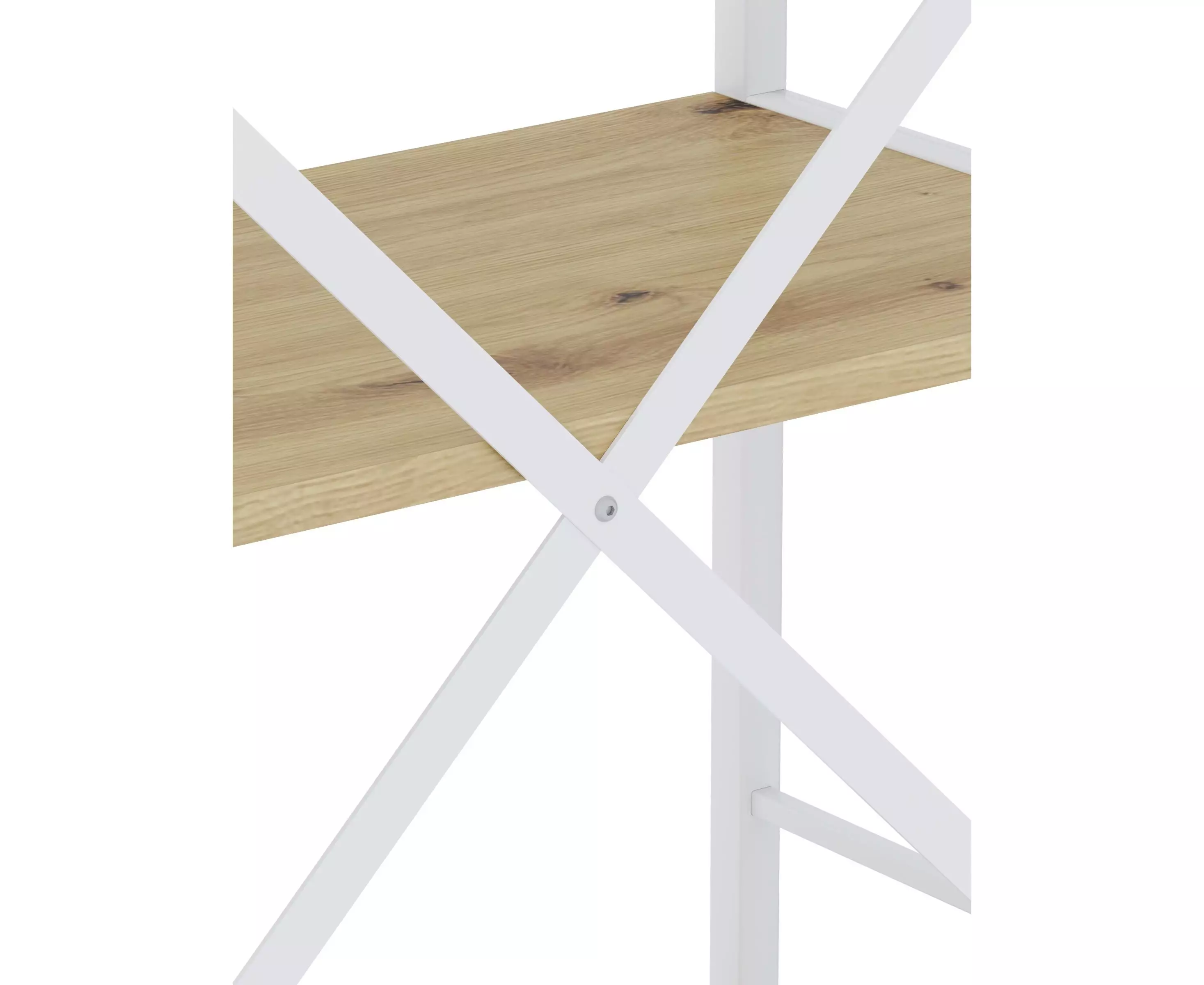 Raft metalic Nex Loft 1700x800x350 mm, 5 rafturi, PAL, White/ Oak Artisan Raft metalic Nex Loft 1700x800x350 mm, 5 rafturi, PAL, White/ Oak Artisan