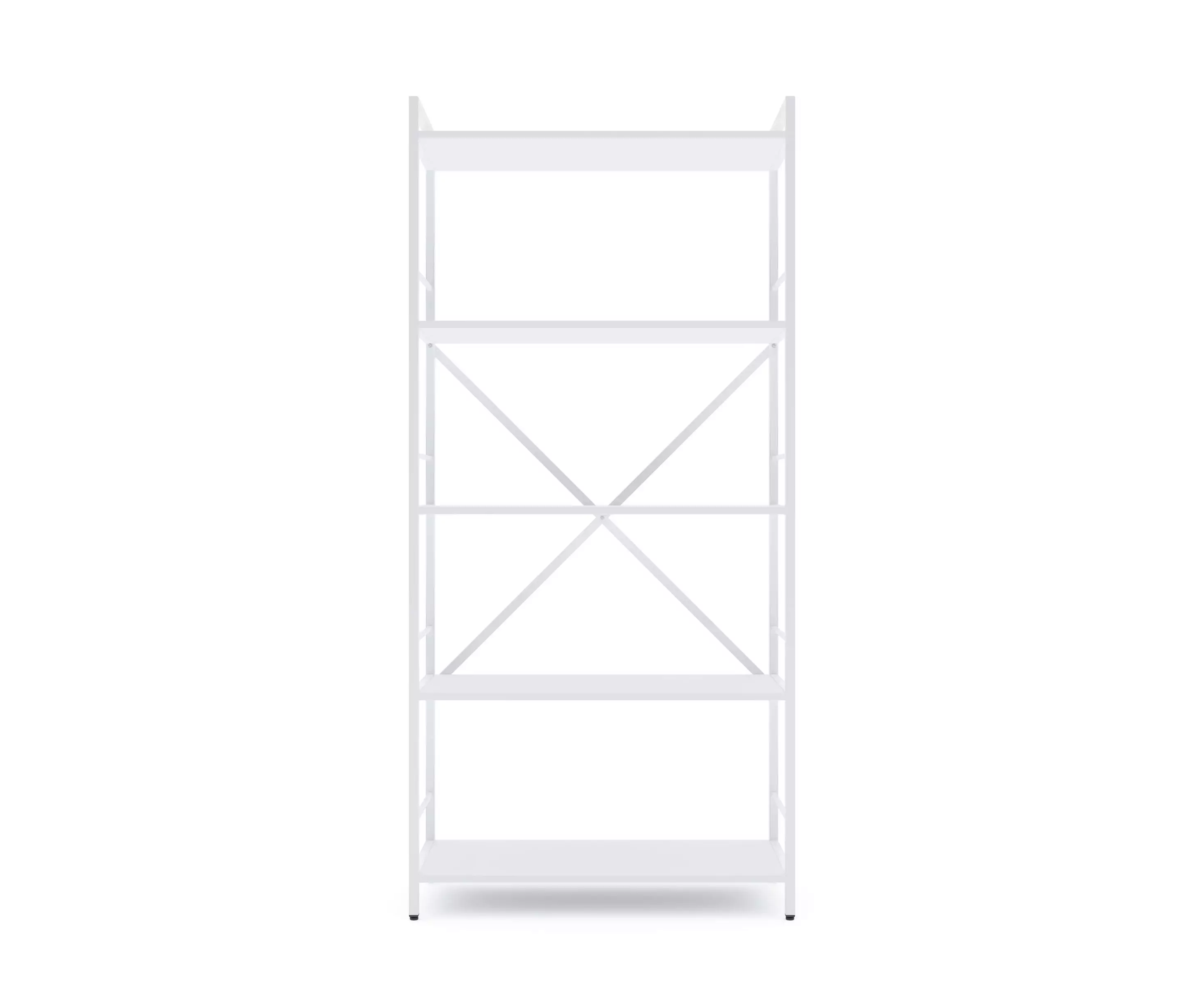 Металлическая полка Nex Loft 1700x800x350 мм, 5 полок, PAL, White/ White snow