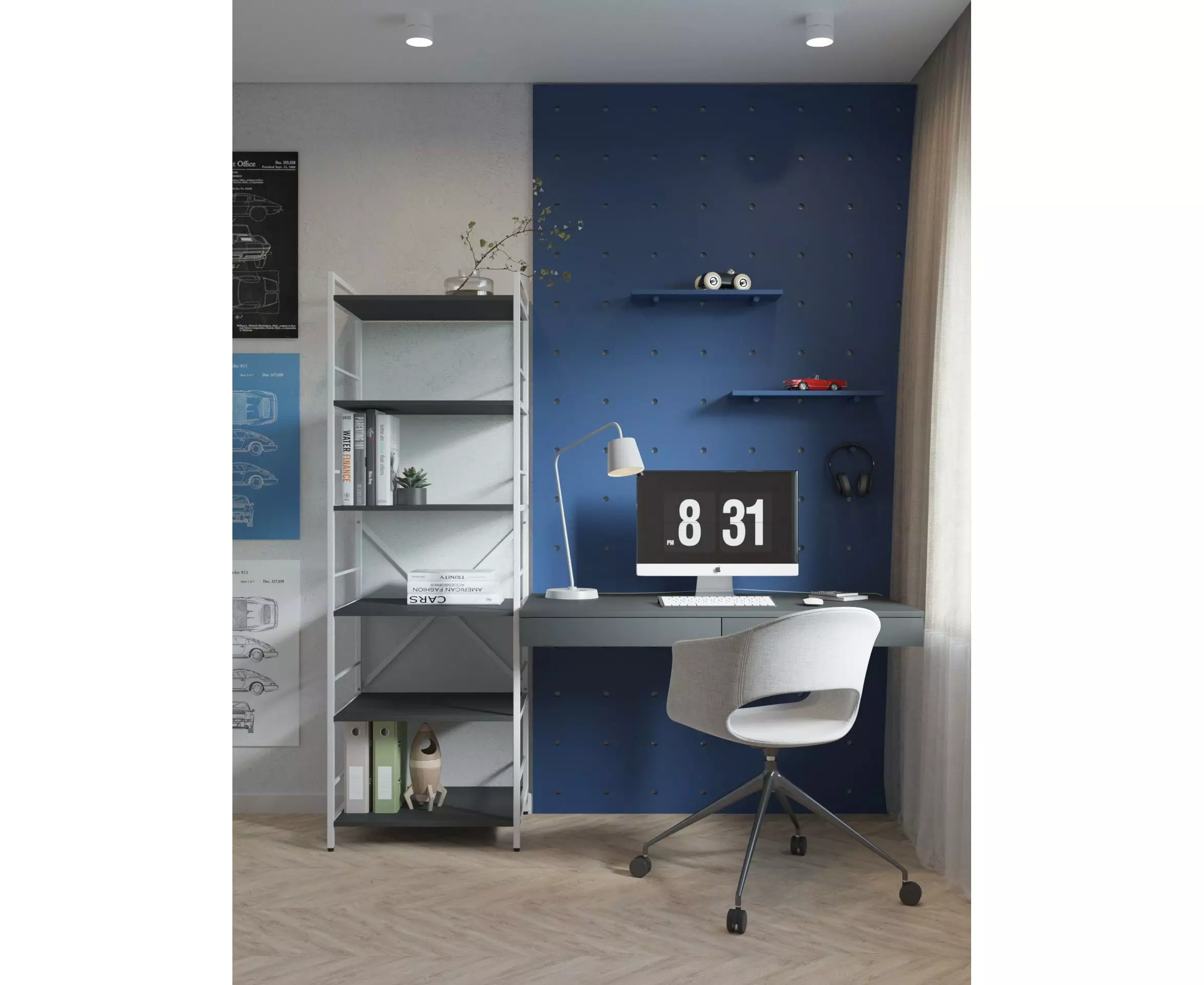 Стеллаж Nex Loft 1700x800x350 мм, 5 полок, ЛДСП, Белый / Антрацит Стеллаж Nex Loft 1700x800x350 мм, 5 полок, ЛДСП, Белый / Антрацит