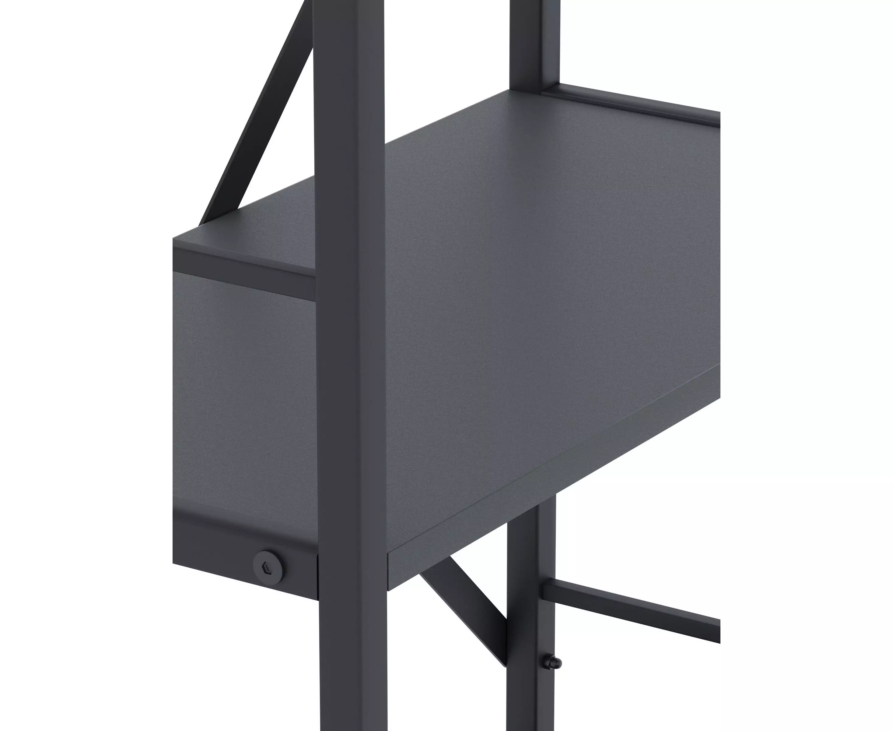 Raft metalic Nex Loft 1700x800x350 mm, 5 rafturi, PAL, Anthracite/ Anthracite Raft metalic Nex Loft 1700x800x350 mm, 5 rafturi, PAL, Anthracite/ Anthracite