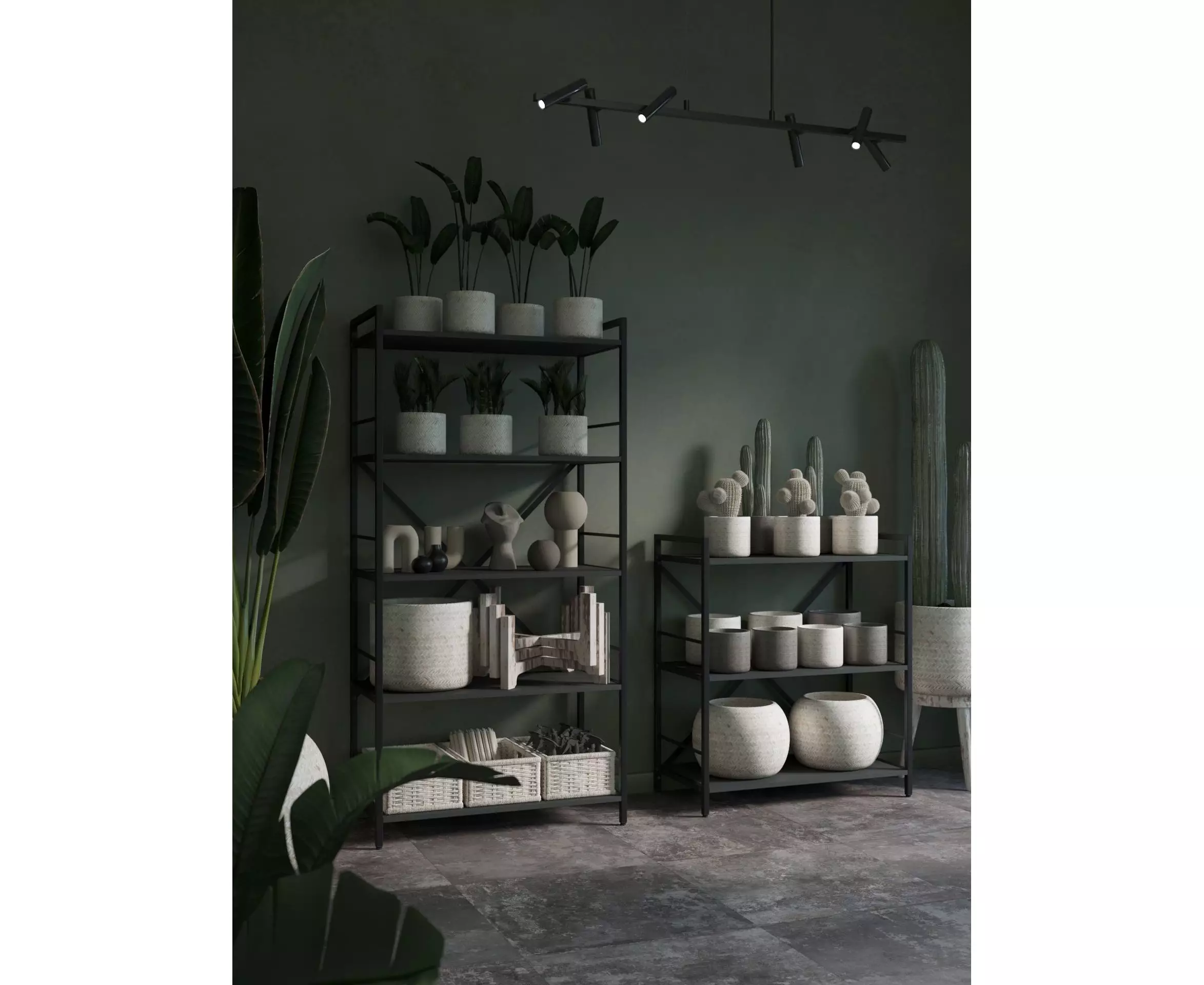 Raft metalic Nex Loft 1700x800x350 mm, 5 rafturi, PAL, Anthracite/ Anthracite Raft metalic Nex Loft 1700x800x350 mm, 5 rafturi, PAL, Anthracite/ Anthracite