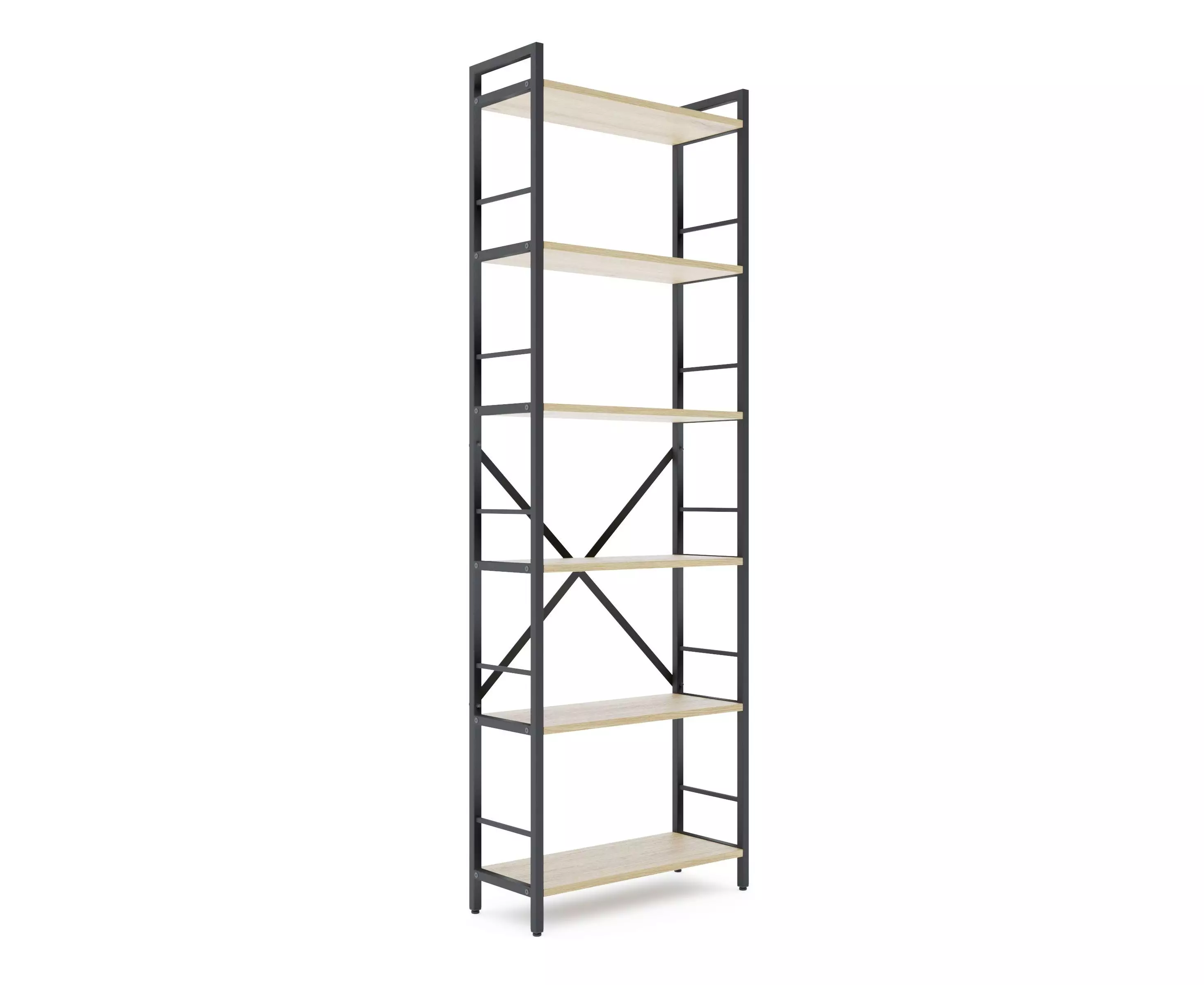 Raft metalic Nex Loft 1800x600x240 mm, 6 rafturi, PAL, Anthracite/ Oak Artisan Raft metalic Nex Loft 1800x600x240 mm, 6 rafturi, PAL, Anthracite/ Oak Artisan