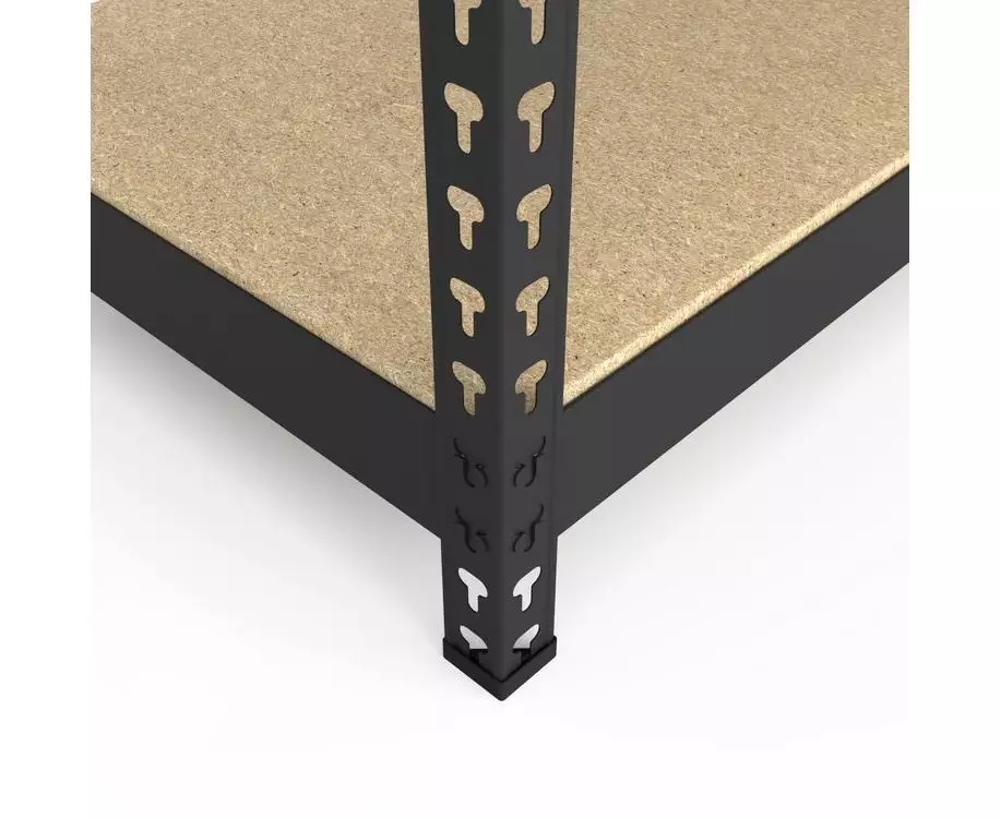 Металлический стеллаж для хранения Nex Titan 1800x1200x400 мм, 4 полки МДФ, антрацит Металлический стеллаж для хранения Nex Titan 1800x1200x400 мм, 4 полки МДФ, антрацит