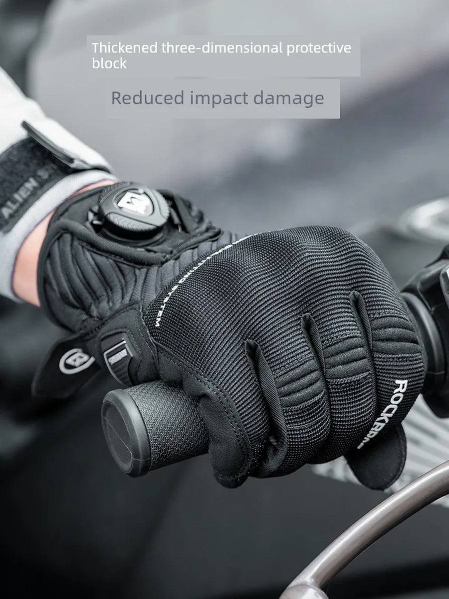 Manusi pentru motociclisti ROCKBROS, cu protectie extinsa, marime S, Negru - 16410053 Manusi pentru motociclisti ROCKBROS, cu protectie extinsa, marime S, Negru - 16410053