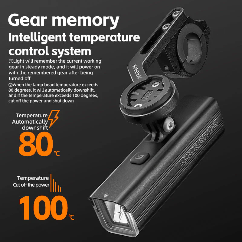 Lanterna frontala pentru bicicleta ROCKBROS 1000LM - 24710010001 Lanterna frontala pentru bicicleta ROCKBROS 1000LM - 24710010001
