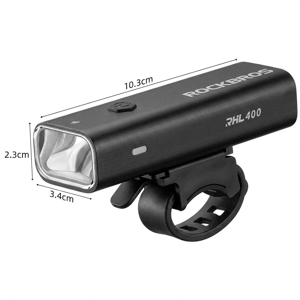 Lanterna frontala pentru bicicleta ROCKBROS 400LM - 24310006001 Lanterna frontala pentru bicicleta ROCKBROS 400LM - 24310006001