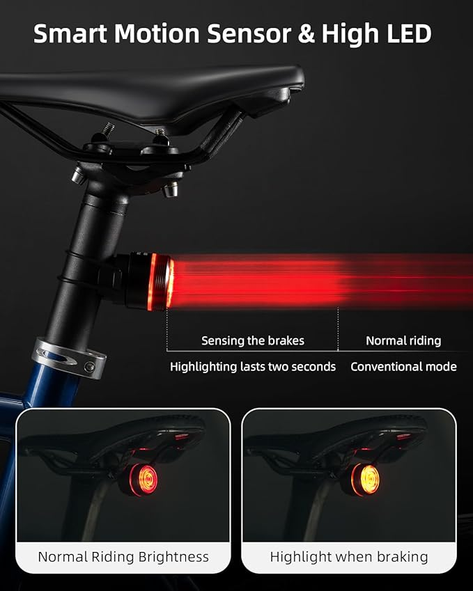 Lanterna spate pentru bicicleta ROCKBROS BL-S2 - 24720006001 Lanterna spate pentru bicicleta ROCKBROS BL-S2 - 24720006001