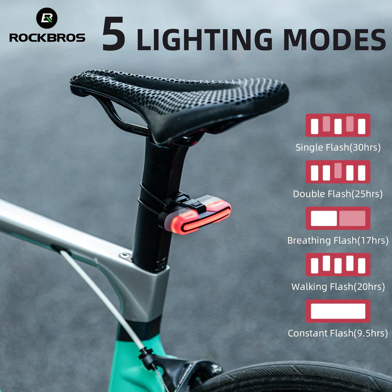 Lanterna spate pentru bicicleta ROCKBROS, cu telecomanda - 24720005001 Lanterna spate pentru bicicleta ROCKBROS, cu telecomanda - 24720005001